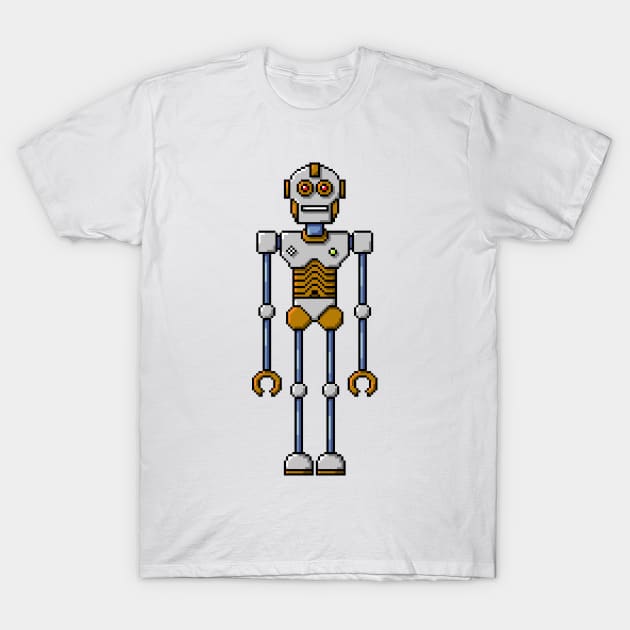 Pixel Robot 146 T-Shirt by Vampireslug